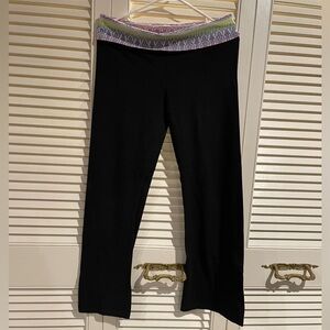 Victoria’s Secret bootcut leggings fold over waist